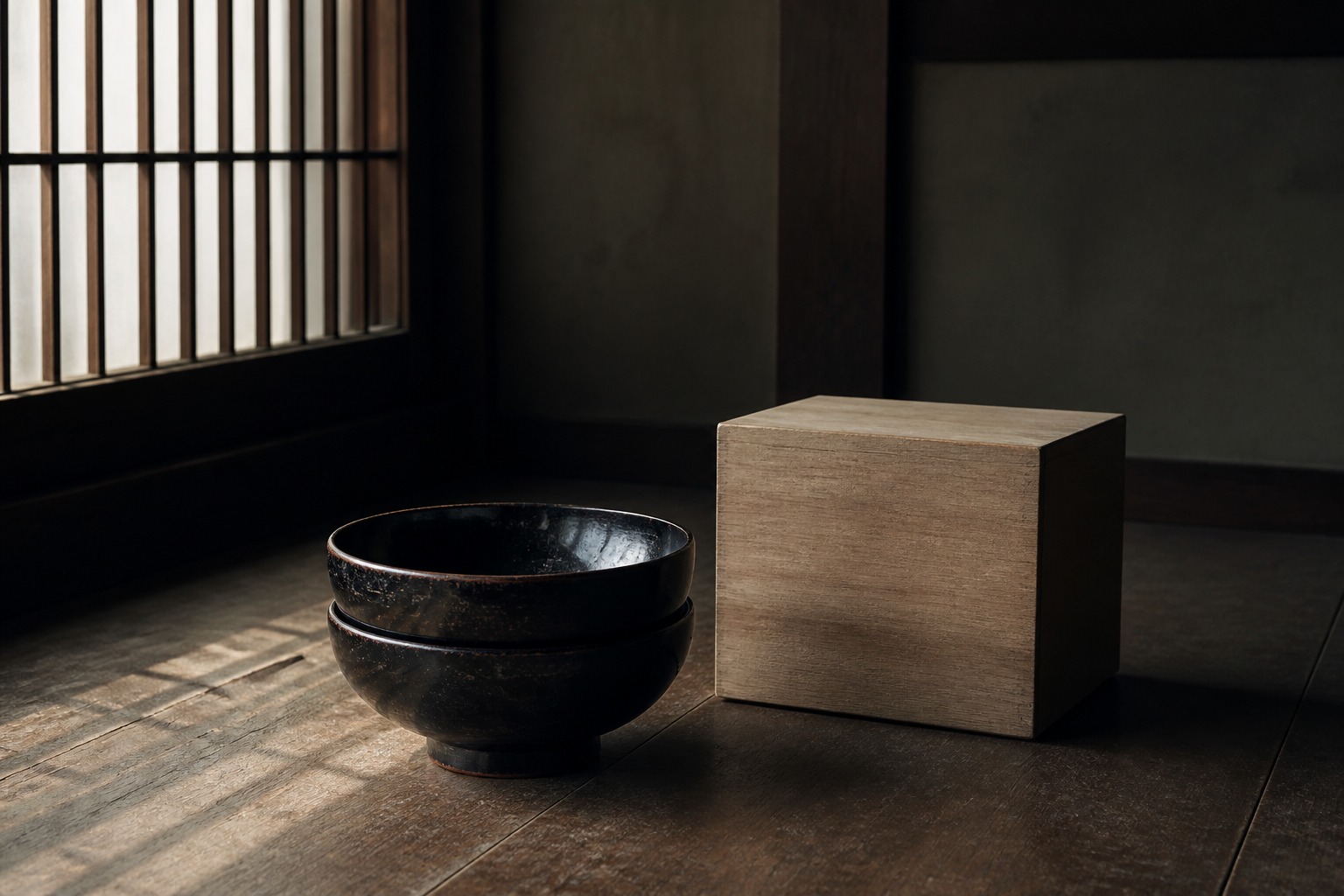 木箱に収められた古美術品